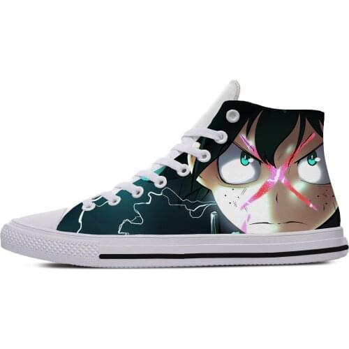 Fashion Woman Man My Hero Academia Breathable Lightweight Sneakers Casual Board Shoes High Quality High Help Hot Canvas Shoes