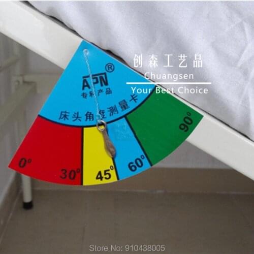 10pcs/lot,free shipping high quality colorful PVC material bed ruler measure degree for hostipal bed