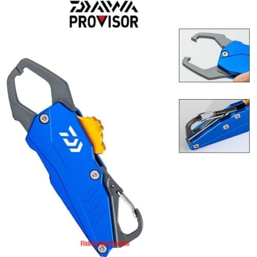 2021 New Daiwa Fishing Grip Aluminum Alloy Fish Gripper Fishing Pliers Grab Fishing Tackle Box Fish Control Clamp Fishing Tools