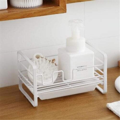 Sink Organizer Rack Sponge Holder Dish Cloth Brush Soap Drain Storage Kitchen Accessories
