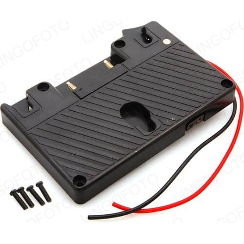 Gold Mount Battery Camera Adapter Plate for Panasonic / Anton Bauer Battery including 4 screws