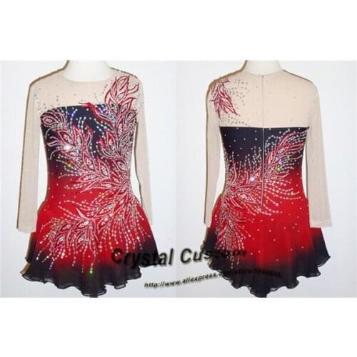 Girls Figure Skating Dress New Brand Vogue Figure Skating Competition Dress For Women Customized DR3230