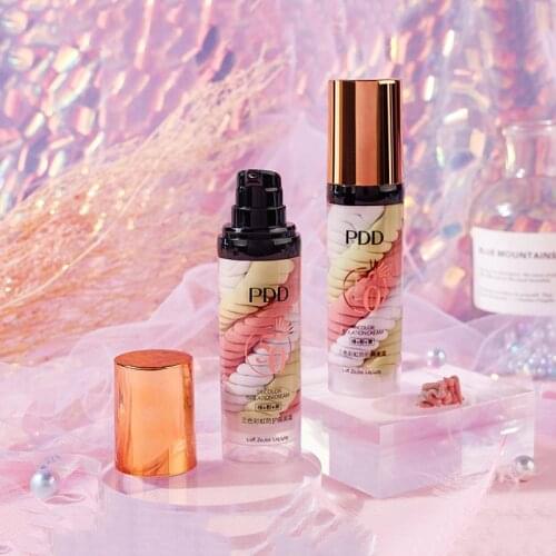 1PC Three-color Makeup Primer Cream Face Base Foundation Concealer Long Lasting Smoothing Oil Control Professional Natural TSLM1