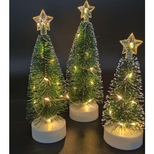 Christmas Decorations Led Light Table Decor Xmas Tree Ornaments Christmas Decorations for Home New Year 2022 Navidad 2021