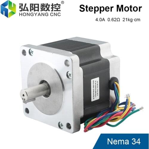 Nema 34 Stepper Motor 2-Phase 4.0A 4-Lead 450a Drive Motor With High Torque, Used For CNC Engraving And Milling Machine