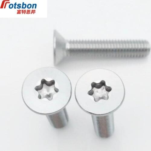 M1.6/M2 Hexalobular Socket Countersunk Flat Head Screws Vis 304 Stainless Steel Six-Lobe Screw Bolt Machine Socke Bolts ISO14581