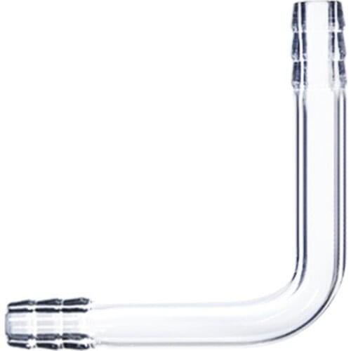 Glass L Connector Tube,10mm Hose Connection Adapter,L-TYPE,Lab Chemistry Labware