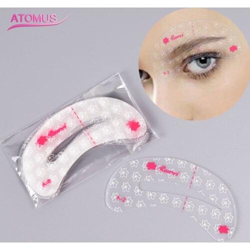 9 pcs Thrush Card Plantillas Stencil Threading Eyebrow Makeup Tools Artifact Thrush Aid Card Eyebrows Mold Cosmetic Accessories