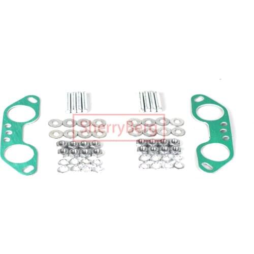 SherryBerg Inlet Manifold/Carb Gasket Kit for Twin Weber/Dellorto/EMPI IDF/DRLA/HMPX Carburetor Intake For Porsche 914 VW T2 T4