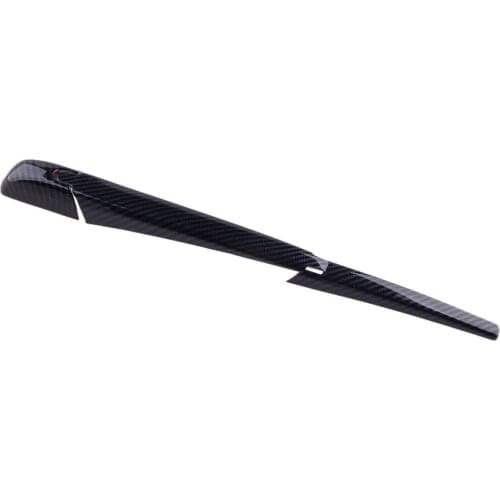 1 Set Car ABS Rear Window Rain Wiper Covers Trims Carbon Fiber Style Fit for Toyota Highlander 2015 2016 2017 2018 2019 2020