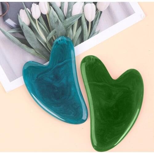 1PC Beeswax Resin Guasha Board Scraper Neck Body Acupuncture Spa Salon Body Massager Beauty Care Tools Massage Plate