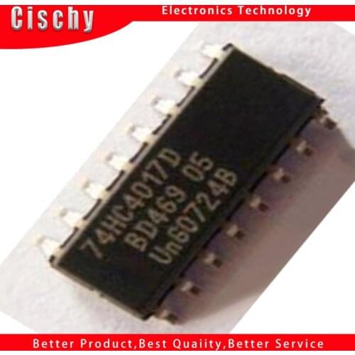 10pcs/lot 74HC4017D 74HC4017 SOP-16 SOP16 original In Stock