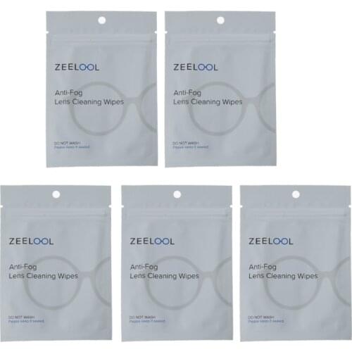 5Pcs Reusable Glasses Pre-moistened Wipes Antifogging Lens Cloth Anti-fog Wipe N7MF