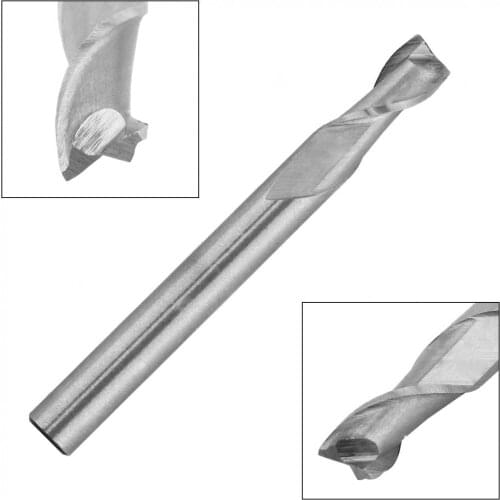 6mm 2 Flute HSS End Mill Cutter with Super Hard Straight Shank for CNC Mold Processing