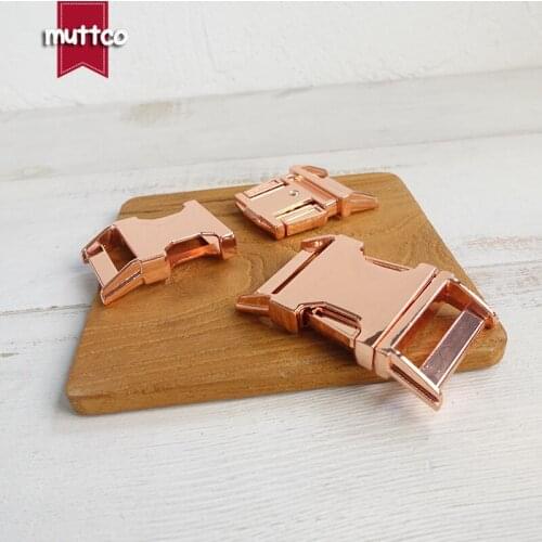 Diy Accessory for Dog Collar rose golden 3.0cm backpack buckle zinc alloy release buckle Dog Cat Collar products DCK-030R