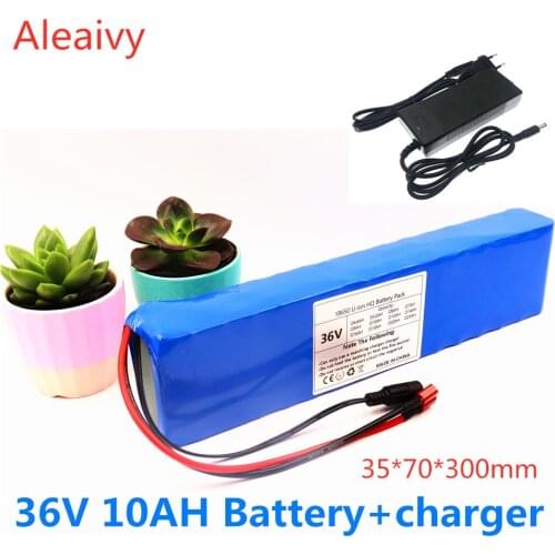 Aleaivy 2020 NEW 36V 10Ah 500w 10S3P Lithium ion Battery Pack For 42v E-bike Electric bicycle Scooter with 15A discharge BMS