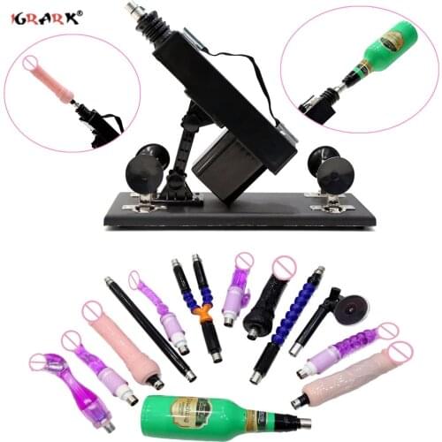Automatic Powerful Sex Machine for Women and Men Retractable Love Machine Masturbation Pumping Gun Vibrating Dildo Anal Plug 18