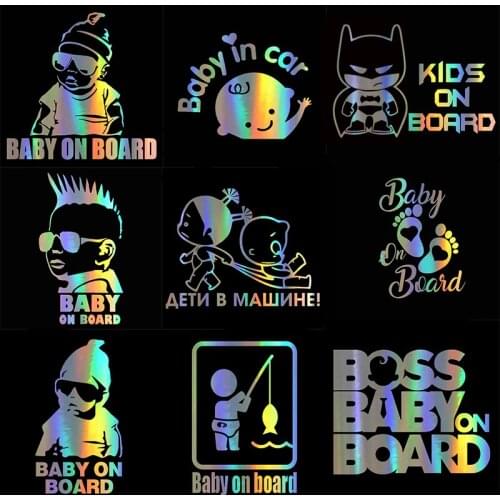 Car Stickers Kids Baby on Board Decals 3D Vinyl Sticker on Car Motorcycle Decal Car Styling Personalized Car Decoration
