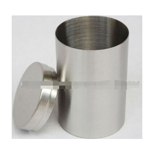 Stainless steel tank travel small caddy food bottles cotton tank cylindrical canister spice bottles
