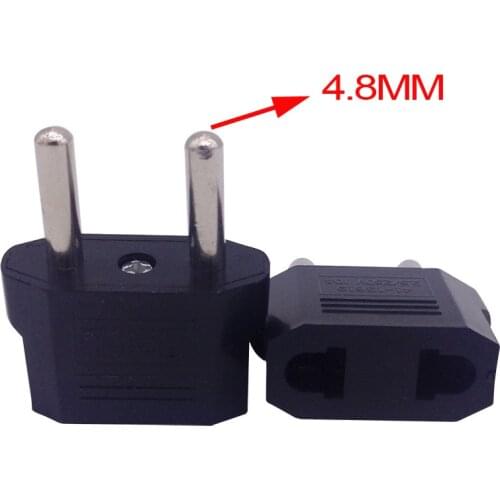 4.8mm big European conversion plug German standard travel plug Korea Germany France Russia Bali plug