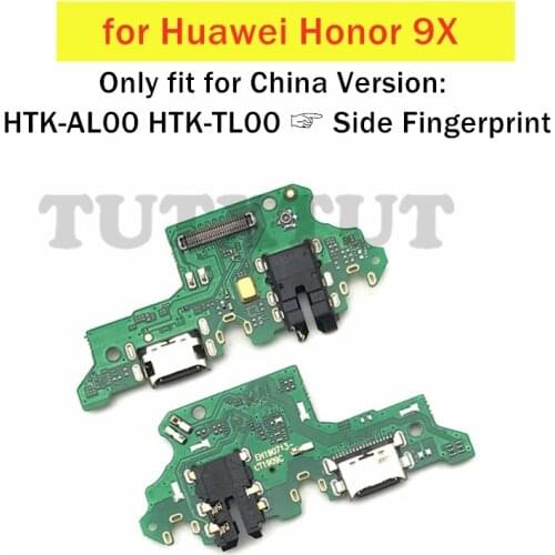For Huawei Honor 9X China HTK-AL00 HTK-TL00 USB Charger Dock Earphone Jack Connecting Charging Flex Cable Repair Spare Parts