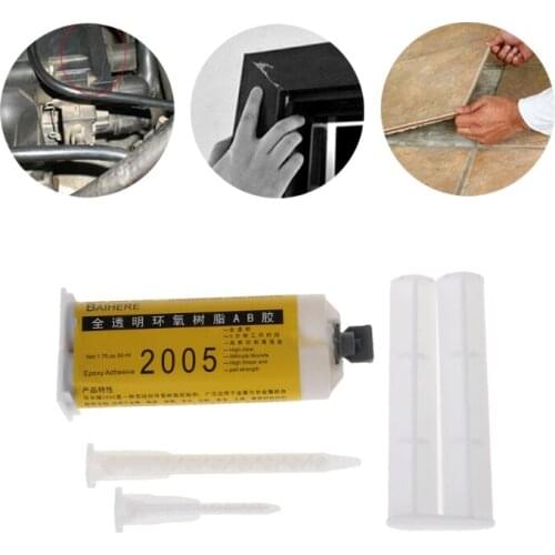 Epoxy Resign Liquid Glue AB Touch Adhesive Super Strong Fabric Repair Tool Glass
