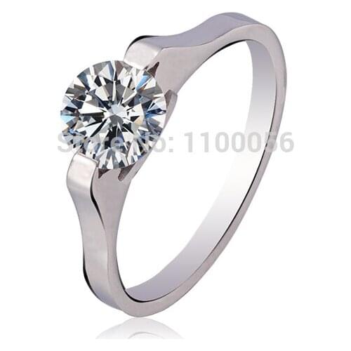 Bague Argent Thin Eternity Band Anello Women Cristal Ring Brand Aneis Rings JH1505