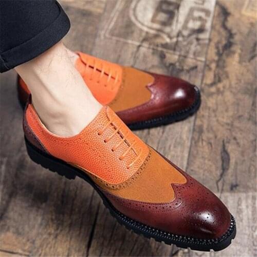 2021 New Fashion Men Spring Autumn Lace Up Luxury Brand Comfy Office Style Outdoor Walking Men Casual Shoes Plus Size 38-48