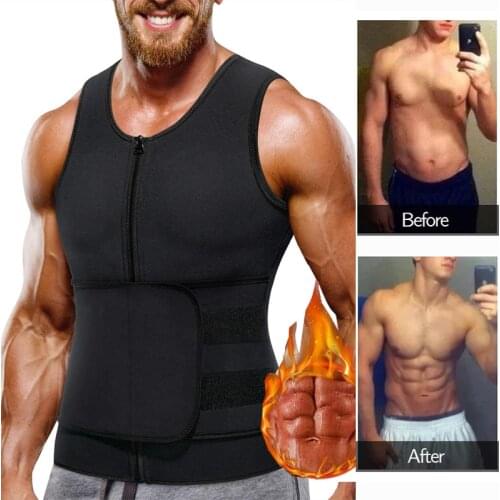 Men Waist Trainer Corset Workout Trimmer Girdle Slimming Body Shaper Vest Weight Loss Sauna Sweat Belt Gym Fat Burner Fajas Top