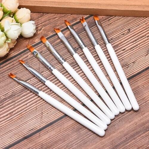 8Pcs Nail Art Brush Set Petal Pen Flower Pen DIY Painting Various Shapes Nail Art Brush Nail Painting Flower Drawing Pen