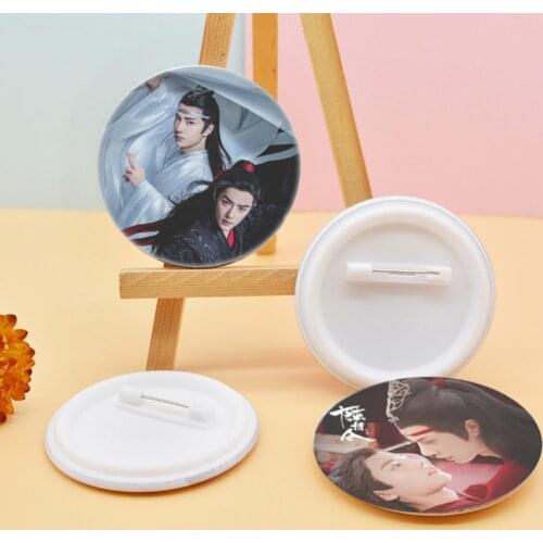 Personalized The Untamed Around Tinplate Badge Xiao Zhan Wang Xibo Brooch