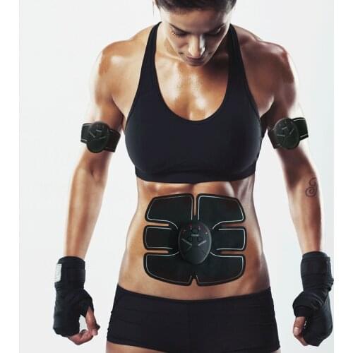 Durable Abdominal Smart Stimulator Training Fitness Gear Muscle Abdominal Exerciser Toning Belt Battery Abs Fit High Quality