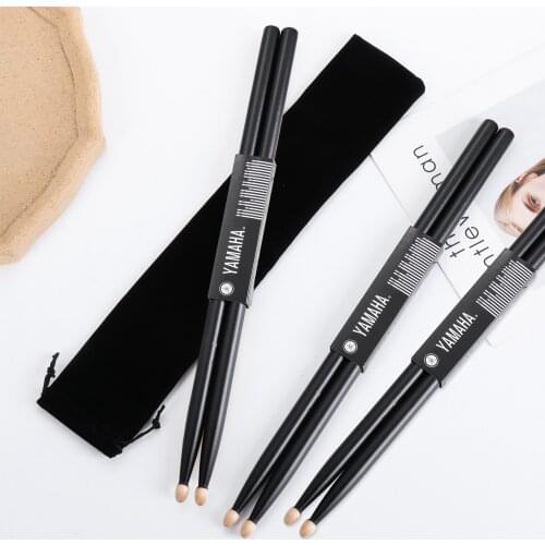 Professional 5A Maple Wood Drum Sticks with Non-Slip Handles for Adults Kids Black Carrying Bag Classic Percussion Accessories