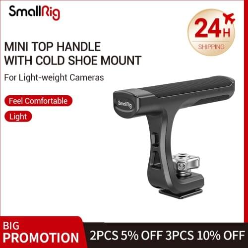 SmallRig Mini Top Handle for Light-weight Cameras Mounts to camera’s hot shoe or cold shoe 2760