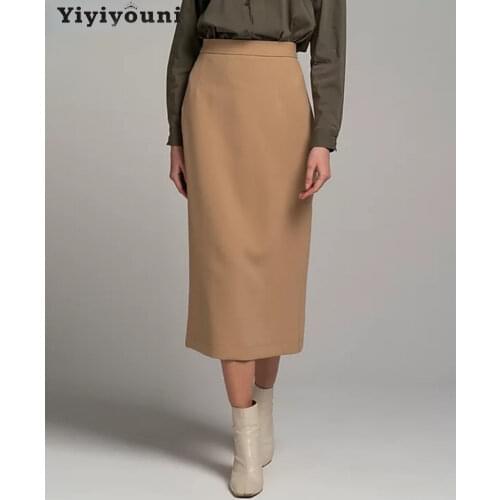 Юбки-карандаши с завышенной талией Yiyiyouni China At AliExpress