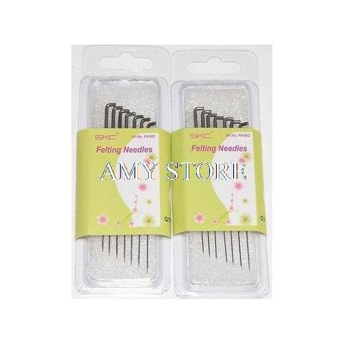 2 Sets x 7pcs/lot small size + 7pcs/lot mid size, Replacement Needles For Felting Tool,Needlecrafts/Feltworks Needles
