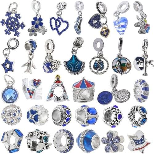 2Pcs/Lot Hot Sale Fashion Heart High Heels Pendant Beads Fit Brand Charms Bracelets Silver Plated DIY Jewelry Making Berloque