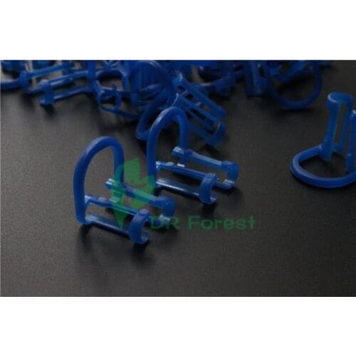 200Pcs Dental Supplies Plasdent Cotton Roll Holder Disposable Isolator Tool