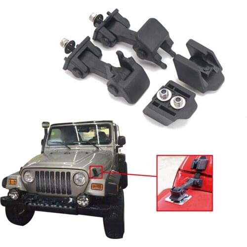 Engine cover for Je ep Wrangler JK JL 2007-2018 Car Lock Hood Latch Catch Cover for Je ep Wrangler JK JL 2019 Accessories