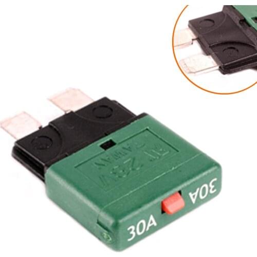 Car insurance film 30A / medium reset insurance film circuit breaker / overload protector / plug-in fuse plug