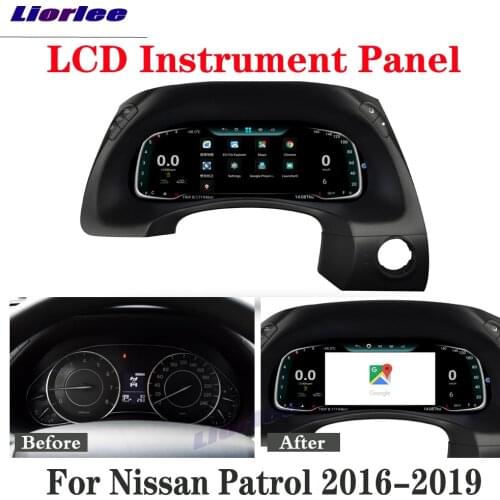 Auto Accessories LCD Instrument Panel Cluster For Nissan Patrol Y62 2016 2017 2018 2019 Car Android GPS Navigation Refit Upgrade