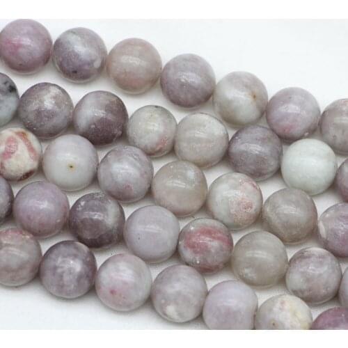 1strand/lot Natural Stone Violet Lilac Jaspers Bead Loose Spacer Beads 4/6/8/10/12mm For DIY Bracelet Jewelry Making Accessories