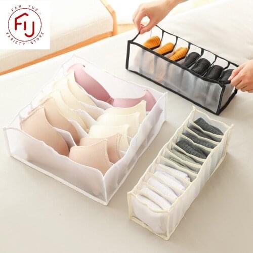 Bra Underwear Socks Separated Organizer Storage Box 6/7/11 Grids Drawer Closet Organizer Storage Organizador Drawer Divider Box
