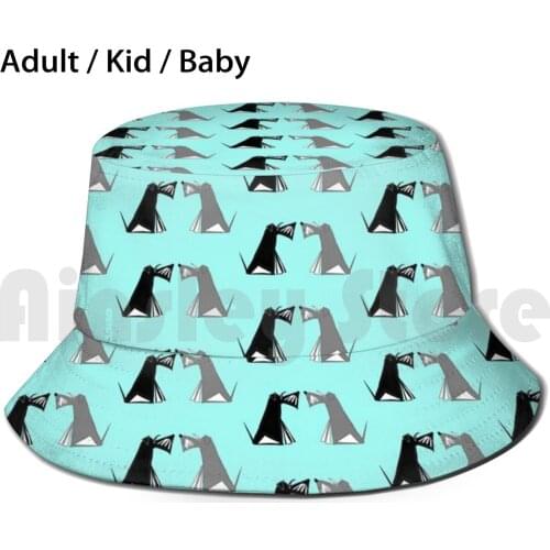 Black And Silver & Salt And Pepper Schnauzer Buddies. Sun Hat Foldable UV Protection Schnauzer Dog Cheeky Cute