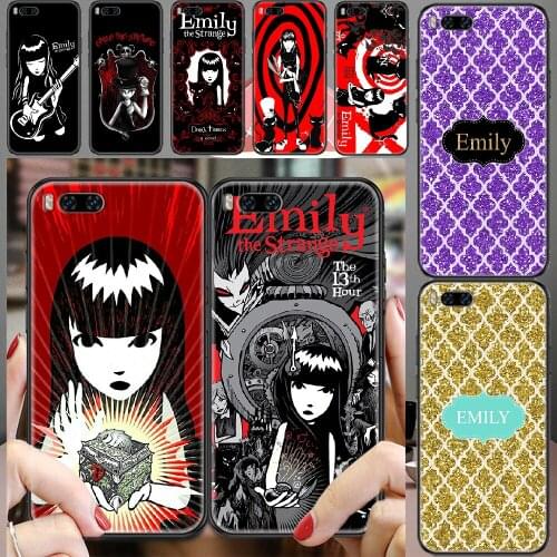 Emily the Strange girl Phone case For Xiaomi Mi Max Note 3 A2 A3 8 9 9T 10 Lite Pro Ultra black painting shell luxury bumper