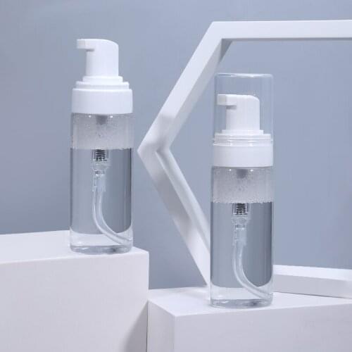 10Pcs 50ml Foam Dispenser Bottle Plastic BPA Free Refillable Mini Foaming Soap Dispenser Pump Bottles for Travel