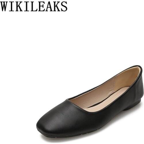 Leather Shoes Women Slip On Shoes For Women Loafers Espadrilles Big Size 42 Flat Shoes Women Creepers Korean Style Buty Damskie