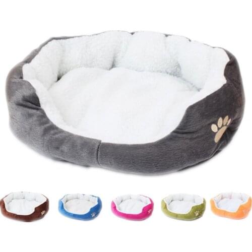 Dog Bed Soft Comfortable Pet Sofa Warm Winter Nest Cat Plus Velvet Comfort Pad Puppy Carpet Cushion Kitten Hammock Accessories