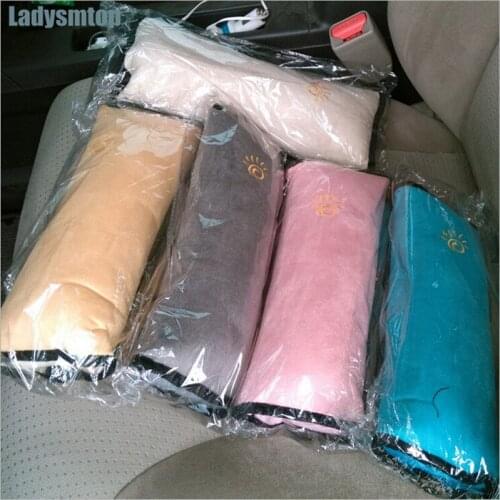 Ladysmtop Car Seat Belts Pillows Pad case For Volkswagen vw Touran Phaeton Bora Touareg Lavida Lamando Beetle Magotan