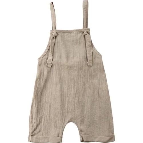 Summer Toddler One-Pieces Girl Clothes Kids Boy Girl Bib Pants Romper Jumpsuit Playsuit Outfits 0-3T